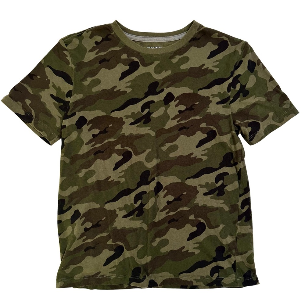 Old Navy Kids Green Camouflage Short Sleeve Tee